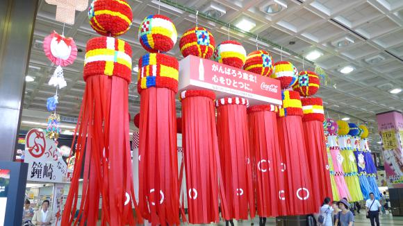 仙台駅構内の七夕飾り2011