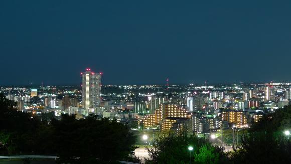二ツ沢から長町方面の夜景