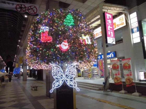 サンモール一番町のクリスマスツリー