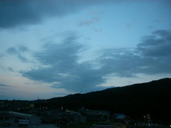 夏の夕暮れ〜蕃山