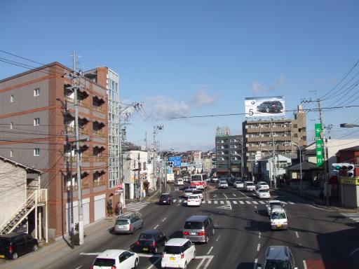 台原歩道橋から北方面