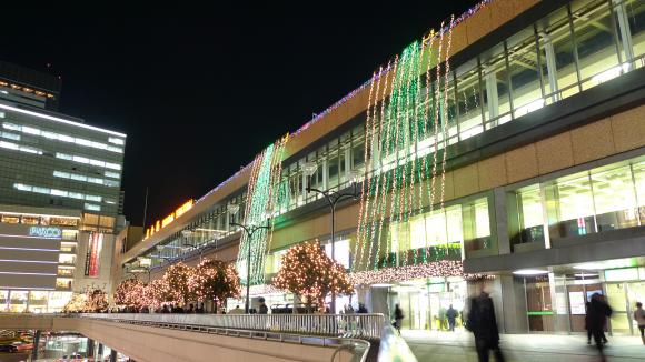 仙台駅のイルミネーション2009