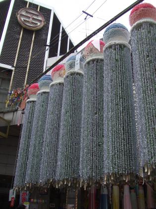 藤崎前の七夕飾り2011