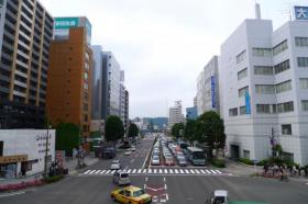五橋駅前歩道橋から