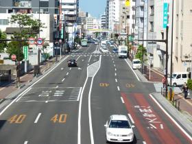 原町一丁目歩道橋から